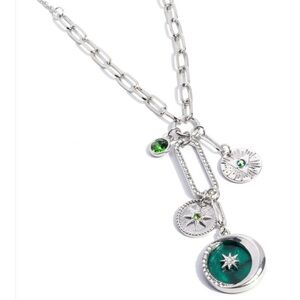 *NEW* Paparazzi Silver Necklace with Green Charms

“National Treasure”